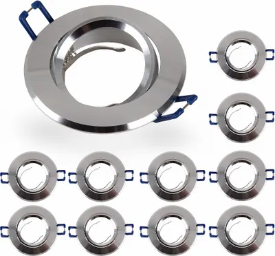 Produktbild von 10x Einbaurahmen GU10 SET 68mm inkl GU10 Sockel 16302-1