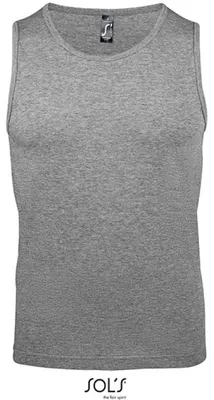 Produktbild von SOLs 11465 | Herren Tank Top T-Shirt Justin - Farbe: Grey Melange - Größe: 3XL