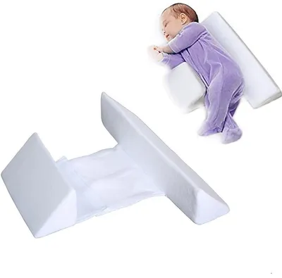 Produktbild von Babykissen – Seitenschläferkissen – Verstellbar – Atmungsaktiv und waschbar – Abnehmbarer und waschbarer Kissenbezug –Unterstützung für Seitenschläfer
