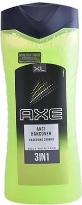 Obrázok produktu pre AXE Anti-Hangover, Sprchovací gél, 400 ml, Dospelí, Muži, Telo a vlasy, Univerzálne
