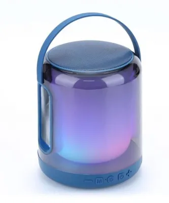 Produktbild von PRENDELUZ Tragbarer Bluetooth-Lautsprecher mit LED-Licht, 360 Grad, Schwarz
