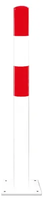 Produktbild von Moravia Rammschutz-Poller S Stahl rot/weiss 90 x 1200 mm zum Aufdübeln
