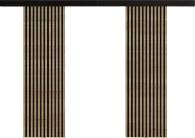 Produktbild von KIER FURNITURE Schiebetür Komplettset BELMO DUO Sliding Door, Raumteiler Schiebetür Sonoma Eiche 152x205x1,6 cm