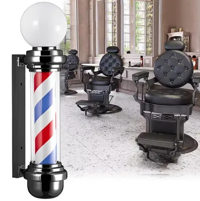 Zdjęcie produktu dla Plafon słupek lampa led barberska barberski barber znak reklama salon 81.5cm