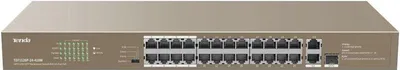 Produktbild von Tenda TEF1126P-24-410W, Unmanaged, Fast Ethernet (10/100), Power over Ethernet (PoE), Rack-Einbau