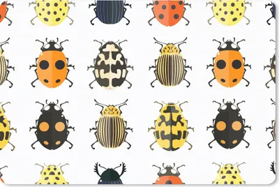 Produktbild von MuchoWow® Schreibtischunterlage Käfer - Insekten - Gestaltung 60x40 cm - XXL Mauspad - Großes Mauspad