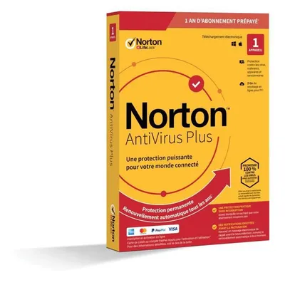 Produktbild von NORTON Antivirus Plus 2 GB DE 1 Benutzer 1 Gerät - 12 MB STD RET ENR MM