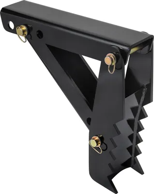 Obrázek produktu pro SucceBuy 18" čep lžíce bagru, tloušťka zubu 1/2", těžká lžíce bagru. Černý ocelový svařovaný nástavec s 12 mm šrouby, nastavitelná mechanická lžíce pro lžíci bagru/rýpadla