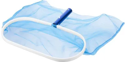 Imagen del producto de Recogehojas de piscina Strend Pro Pool PE, azul, marco de aluminio, sin mango/pértiga, 35,2x43 cm