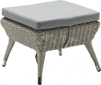 Produktbild von Hocker Grau Modern Fußhocker Sitzhocker Sitzpouf Terrasse Designer Möbel
