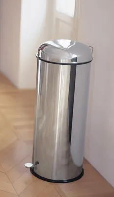 Abfalleimer Edelstahl Gebürstet mit Fußpedal in 5 verschiedenen Varianten von Graepel High Tech