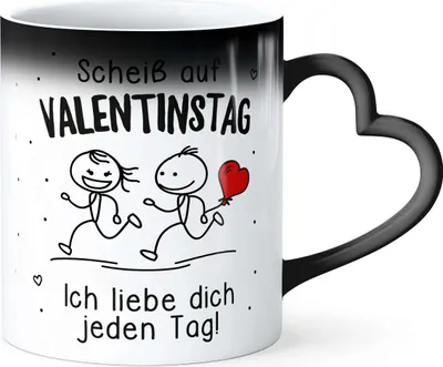 Produktbild von Kaffee-Tasse Zaubertasse Geschenk Liebe Mit Namen Herzhenkel Fototasse MoonWorks®