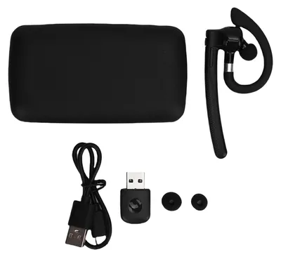Produktbild von Bluetooth-Headset, kabellos, 5.4, Einzelohrhörer mit Dual-Mikrofon, Geräuschunterdrückung, 36 Stunden Gesprächszeit für Trucker-Fahrer