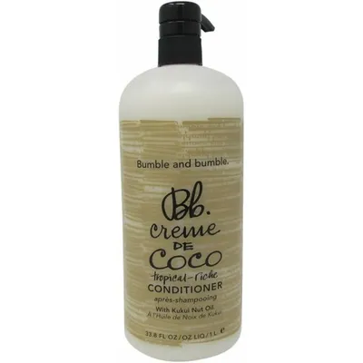 Obrázok produktu pre Bumble And Bumble Creme de Coco Conditioner for Rich Moisture, Suché vlasy, Všetky farby, Hydratačný, 1000 ml, Fľaša, Water\Aqua\Eau, Cetearyl Alcohol, Glycerin, Stearalkonium Chloride, Behentrimonium Methosulfate,...