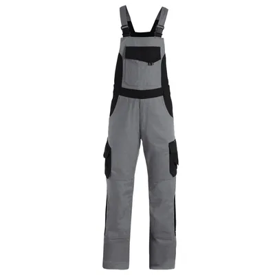 Produktbild von FHB ECKHARD Latzhose Arbeitshose grau-schwarz 58