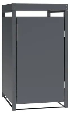 Produktbild von Mülltonnenbox 68 x 124 x 80 cm Metall Anthrazit