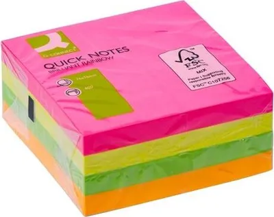 Obrázek produktu pro Bloček Q-Connect 76 x 76 mm, neonový