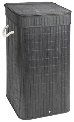Produktbild von Gedy TATAMI Wäschekorb 35,5x63x35,5cm, Schwarz/Weiß