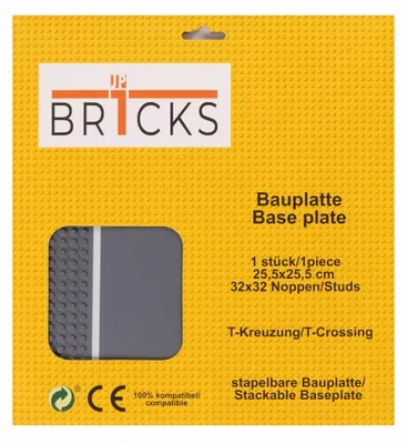 Produktbild von BR1CKS Baseplate T-Kreuzung 32x32