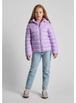 Produktbild von Minoti Steppjacke wattiert Kapuze Lila Gr. 98 für Mädchen