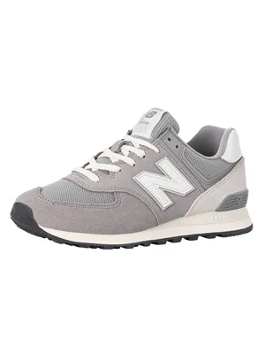 Produktbild von New Balance 574 Wildleder Trainer, Grau 46.5 EU