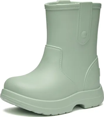 Produktbild von Ladeheid x Camminare Gummistiefel Kinder aus leichtem EVA wasserdicht rutschfest und angenehm flexibel mit schlichtem robustem Design für komfortable Alltagswege LA-CA-18 (Oliv, 28/29 EU)