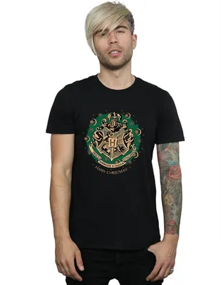 Immagine prodotto di Harry Potter - T-shirt da uomo - Design natalizio BI1711 (XXL) (Nero)