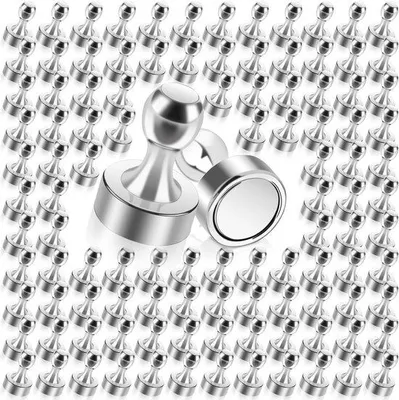 Produktbild von MIN CI 120 Stück extra starke Neodym-Magnete, Mini-Magnete für Magnettafeln, Whiteboards, Kühlschränke, Pinnwände und Notenmagnete