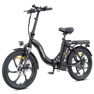 Zdjęcie produktu dla Rower Elektryczny HillMiles MilePort 1 – Silnik 250W Baterią 36V13Ah 20 Calowe Opony Mechaniczny Hamulec Tarczowy - Czarny