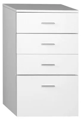 Immagine prodotto di Aqualine Zoja - Cassettiera 500x780x290 mm, bianco 50308