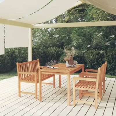Produktbild von ZMH 4-tlg. Garten-Essgruppe Massivholz Teak