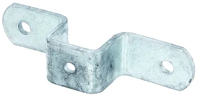 A single metal bracket is shown against a white background.