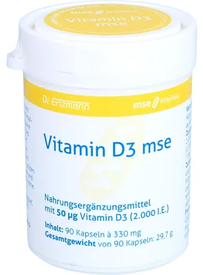 Immagine prodotto di Dr Enzmann Vitamina D3 mse capsule, 90 capsule