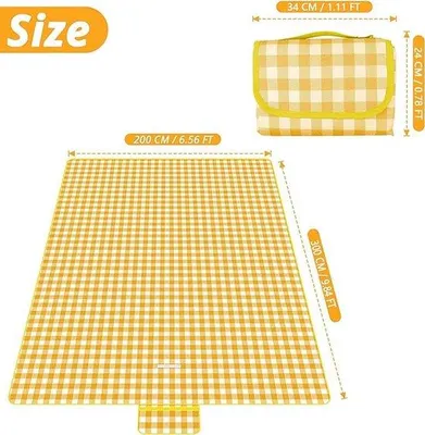 Image de couverture de camping - couverture de plage pliable, 34 x 300 x 0,03 cm