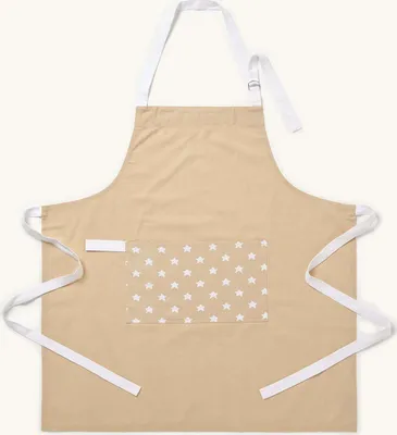 Immagine prodotto di HOMESCAPES grembiule da cucina stelle beige