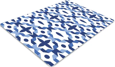 Produktbild von Stuhlunterlage Bürostuhlunterlage 120 cm x 90 cm Bodenmatte Bürostuhlunterlage - Marokkanisches Muster