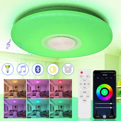 Obrázek produktu pro Jopassy 36W LED stropní světlo s efektem hvězdné oblohy, dálkovým ovládáním a hudební funkcí Bluetooth