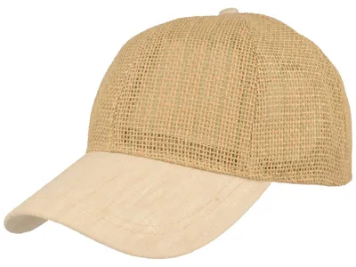 Balke Seegras verstellbare Baseball Cap aus 100% Papier und 100% Leinen in braun