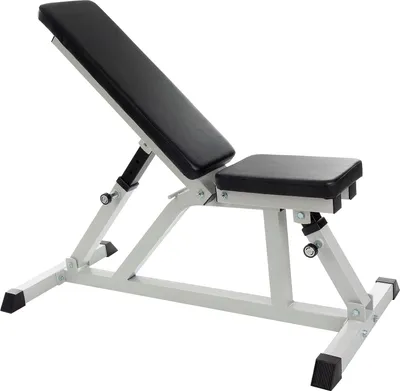 Obrázek produktu pro ScSPORTS Nastavitelná posilovací lavice, 200 kg, bílá/černá