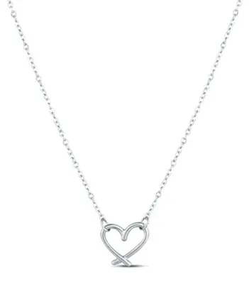 Obrázok produktu pre Očarujúci oceľový náhrdelník Heart Emery Silver