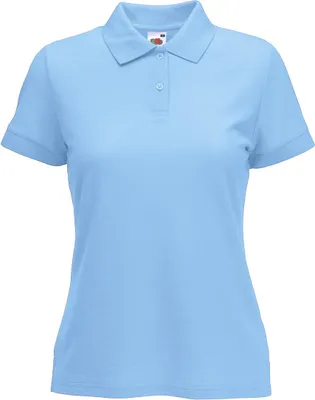 Produktbild von Fruit of the Loom 63-212-0 | Lady-Fit 65/35 Damen Poloshirt - Farbe: Sky Blue - Größe: S