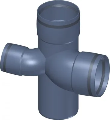 Produktbild von PoloPlast POLO KAL XS Kombiabzweig DN 110/75/110, 87,5 Grad