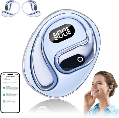 Produktbild von mit KI-Übersetzungsfunktion,Sprachübersetzungs mit Unterstützung für 138Sprachen, Offener Luftübersetzer,Openair 5 OWS-Übersetzungs-Bluetooth-Ohrhörer