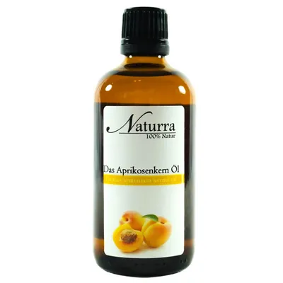 100ml Bio Aprikosenkernöl kaltgepresst unraffiniert Rohware nativ vegan Glasfalsche Kosmetik Pflege