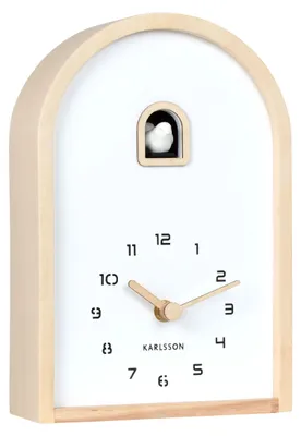Produktbild von WANDUHR Curva Cuckoo - Braun - 6,4/16,8/24,8 cm