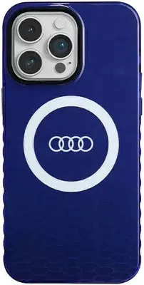 Zdjęcie produktu dla Etui Audi IML Big Logo MagSafe do iPhone 14 Pro Max niebieski