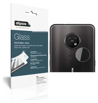Zdjęcie produktu dla 2x folia ochronna na obiektyw aparatu Nokia 7.2 - folia antywstrząsowa 9H dipos Glass szkło plastikowe