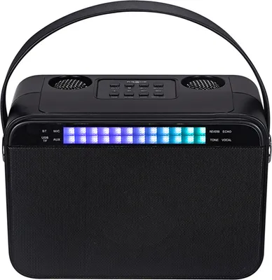 Produktbild von Kabelloser Multifunktionslautsprecher-Subwoofer BT Audio 8D-Surround-Sound Leistungsstarker Subwoofer Mehrfachtonumschaltung mit zwei Mikrofonen Ausgestattet mit einer kabellosen Fernbedienung