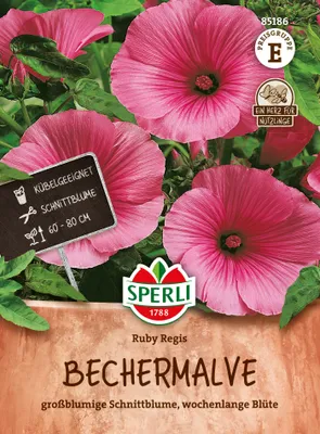 Produktbild von SPERLI Bechermalvensamen Ruby Regis Lavatera trimestris 60 Pflanzen