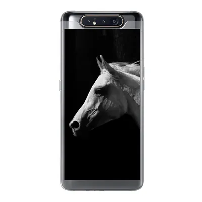Produktbild von MuchoWow® Handyhülle Schutzhülle Hülle für Samsung Galaxy A80 Pferde - Tiere - Porträt Silikon Softcase Handy Hülle